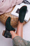 Women's Leather Boots Maciejka Green 04091-19