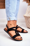 Women’s Sandals Flat Black Rachel