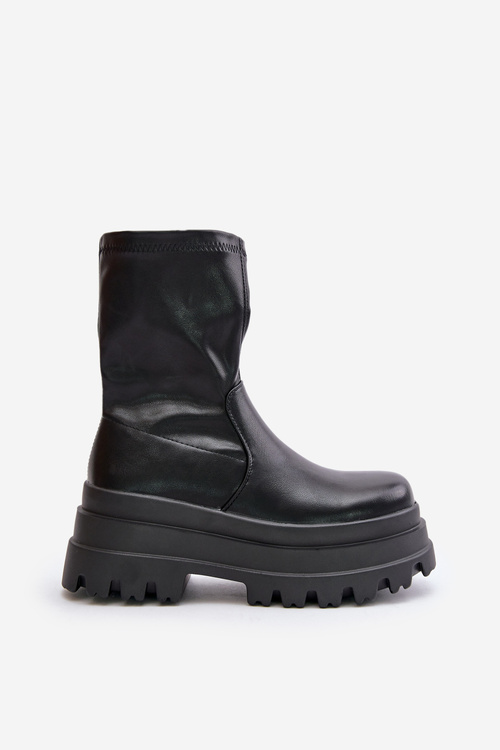 Boots On Massive Platform Black Florinara