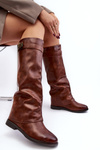 Women's Over-the-Knee Boots with Sheepskin Type Fleece Black Bellama