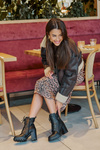 Insulated Heeled Boots With Gold Detail Black Ivarisse