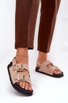 Women's Sandals With Buckles Beige Seladith