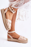 Women's Espadrilles Sandals On The Platform Beige Susane
