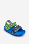 Children's Foam Light Patterned Sandals Blue-Green Malaga