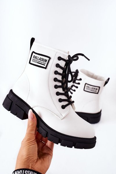 Children's Boots Shiny White Fincastle