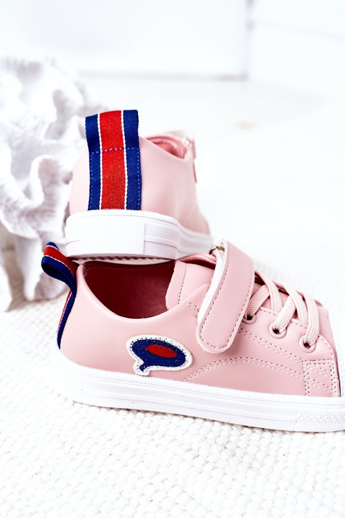 Children's Sneakers With Velcro Pink Cartoon