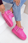 Platform Snow Boots With Pattern Pink Udra