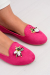 Suede Women's Ballerina Lords Fuchsia Veni