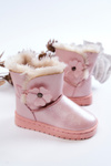 Children's Snow Boots With Flower Pink Bianca