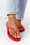 Women's Sliders Flip-Flops Big Star FF274A305 Red