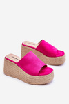 Women's Wedge And Platform Slippers Fuchsia Ysabel