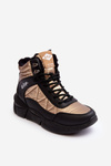 Women's Platform Fleece Boots Lee Cooper LCJ-23-44-1986L Gold