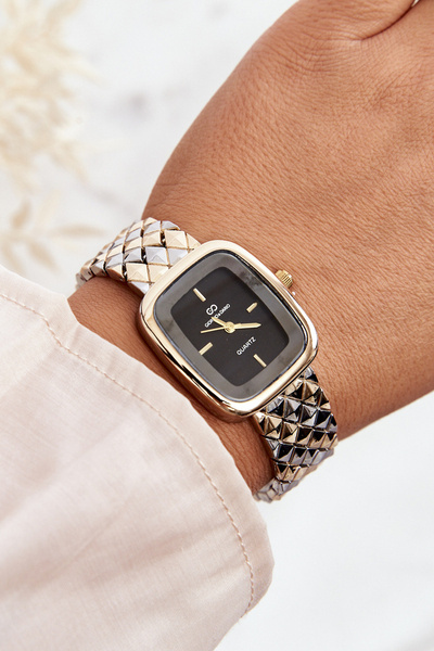 Fashionable Steel Watch Giorgio&Dario Gold-Silver