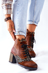 Women’s Boots Leather Maciejka Brown 03190-02