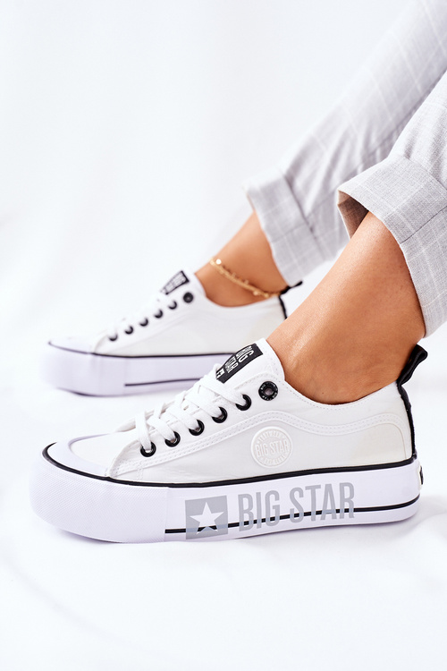 Tenisówki Trampki Platforma BIG STAR Białe II274021 
