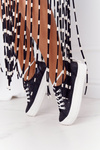 Glitter Sneakers On A Platform Black Luna