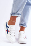 Women's Low-Top Sport Shoes with Straps White Alemessa