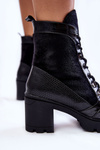 Women's Leather Boots On High Heel La.Fi 260063B-LA Black