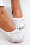 Women's Ballerinas Classic Profiled Insert White Fimme