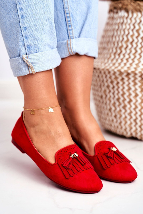 Women’s Loafers Red Lords Fringe Blue Therese