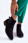 Women's Warm Boots Suede Jodhpur Black Janette