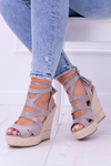 Grey Suede Sandals On Anchor Nowelio