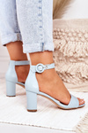 Women's Stiletto Sandals Blue Lexi