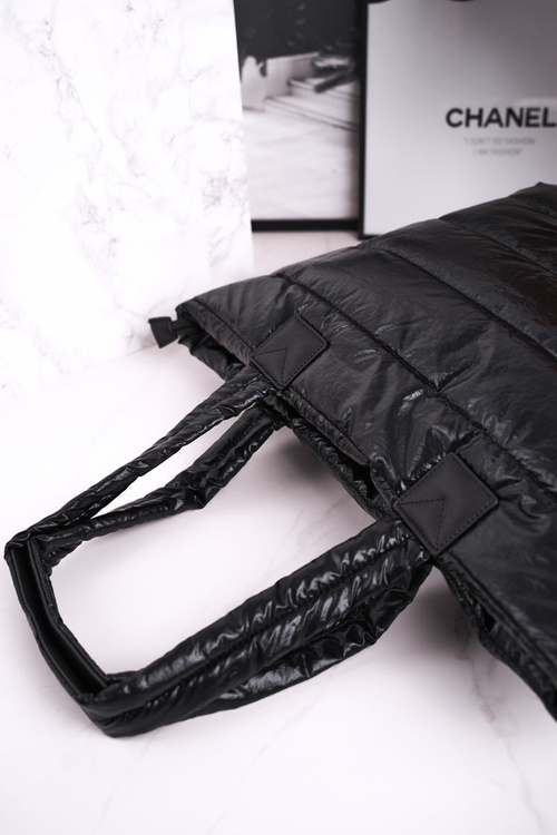 Large Shopper Bag MONNARI MONNARI BAG5720-020 Shiny Black