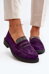 Women's Embellished Moccasins Purple Dananei