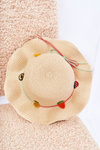 Children's Hat With Belt Beige Simon
