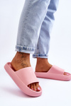 Fashionable Light Flip Flops On A Massive Sole Pink Rebel