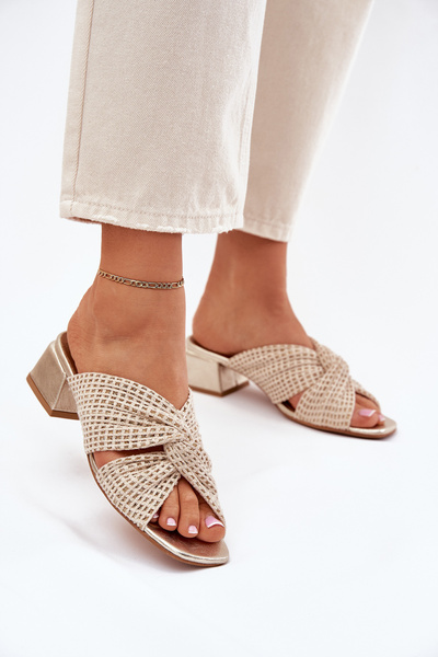Ladies Platform Sandals Maciejka 06955-25 Beige-Gold