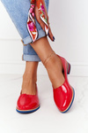 Women's Patent Leather Shoes Maciejka 05035-08 Red