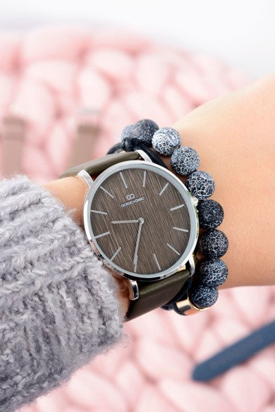 Olive Stylish Leather Women's Watch Giorgio&Dario