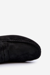 Men's Eco Suede Black Loafers Nedlin