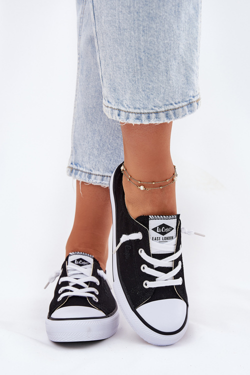 Trampki Damskie Materiałowe Lee Cooper Czarne LCW-25-02-3299L