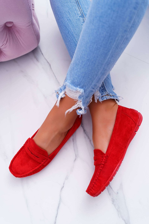 Women's Suede Red Merlonte Moccasins