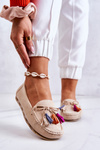 Women's Suede Loafers Light Beige Wilessa