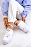 Tenisówki Damskie Platforma Białe Lee Cooper LCW-22-31-0890L