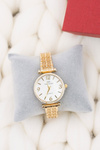 Women's Gold Watch with Bracelet Crystals