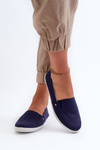 Women's Navy Slip-On Canvas Sneakers Adrancia