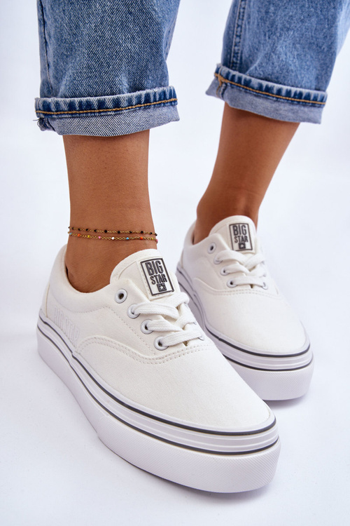 Women's Platform Sneakers Big Star LL274228 White