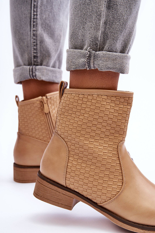 Women's Woven Boots Beige Chilly