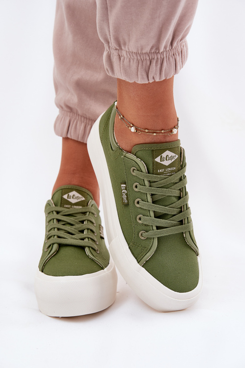 Women's Platform Sneakers Lee Cooper LCW-25-31-3449L Green