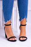 Lu Boo Suede Black Stiletto Sandals Ripley