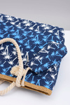Women's Navy Blue Large Beach Bag