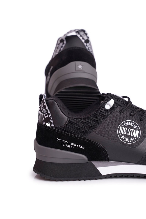 Sportowe Męskie Buty Big Star Czarne FF174206