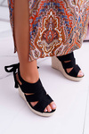 Women's Sandals with Heels Black Yenga