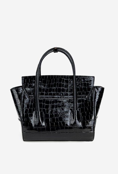 Small Box Bag with Embossed Pattern NOBO BAG5800-M20 Black