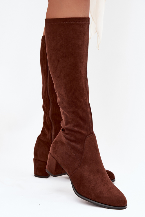 Classic Eco Suede Boots Sergio Leone KZ205 Dark Brown